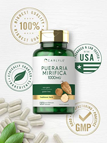 Foto 6 pulgar | Suplemento Carlyle Pueraria Mirifica 1000 Mg 120 Cápsulas - Venta Internacional.