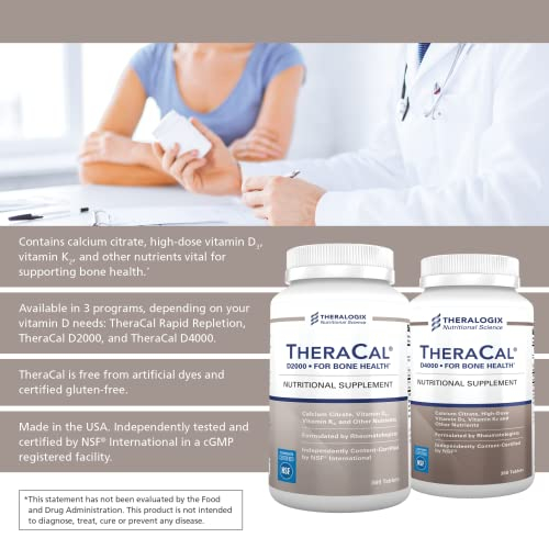Foto 4 pulgar | Suplemento Para La Salud Ósea Theracal D2000 Con Calcio 360 Tabletas - Venta Internacional.