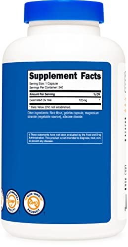 Foto 5 pulgar | Suplemento Nutricost Ox Bile Capsules 125 Mg 240 Cápsulas - Venta Internacional.