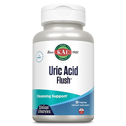 Foto 2 pulgar | Suplemento Kal Uric Acid Flush Tablets, 60 Unidades - Venta Internacional.