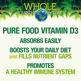 Foto 3 | Complemente La Vitamina D3 De Natural Factors Whole Earth & Sea - Venta Internacional.