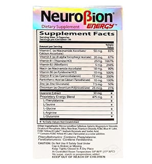 Foto 2 | Suplemento Neurobion Energy 60 Cápsulas (paquete De 3) Con Amino Ac - Venta Internacional.