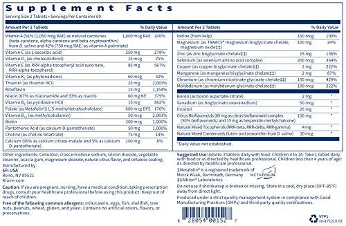 Foto 7 pulgar | Suplemento Multivitamínico Vitaprime De Klaire Labs 120 Comprimidos - Venta Internacional.