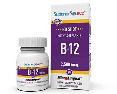 Foto 1 | Suplemento De Fuente Superior De Vitamina B12, Metilcobalamina, 2500 Mg - Venta Internacional.