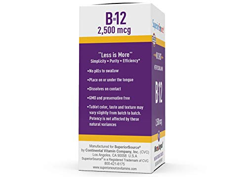 Foto 3 pulgar | Suplemento De Fuente Superior De Vitamina B12, Metilcobalamina, 2500 Mg - Venta Internacional.