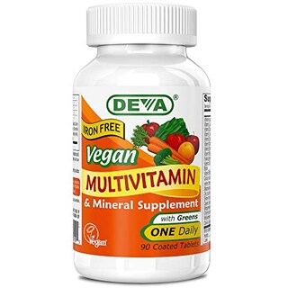 Foto 1 | Suplemento Multivitamínico Y Mineral Vegano Deva, 90 Comprimidos - Venta Internacional.