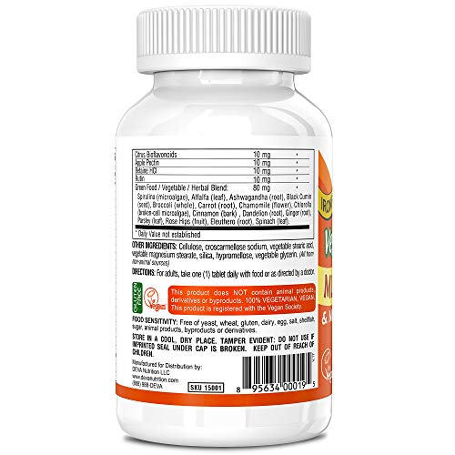 Foto 4 pulgar | Suplemento Multivitamínico Y Mineral Vegano Deva, 90 Comprimidos - Venta Internacional.