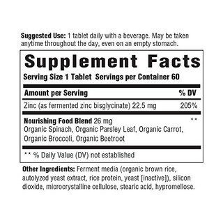 Foto 2 | Suplemento Megafood Zinc Immune Health Support 60 Comprimidos - Venta Internacional.