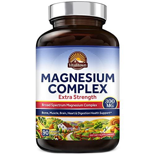 Foto 2 pulgar | Suplemento Vitalitown Magnesium Complex, 300 Mg, 90 Cápsulas Vegetarianas - Venta Internacional.
