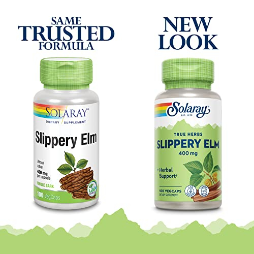 Foto 2 | Suplemento Solaray De Corteza De Olmo, 400 Mg, 100 Cápsulas Vegetales - Venta Internacional.