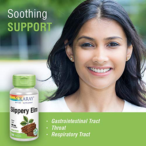 Foto 4 pulgar | Suplemento Solaray De Corteza De Olmo, 400 Mg, 100 Cápsulas Vegetales - Venta Internacional.