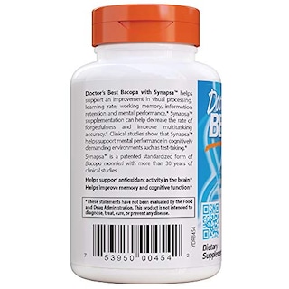 Foto 3 | Suplemento Doctor's Best Bacopa Con Synapsa 320 Mg 60 Comprimidos - Venta Internacional.