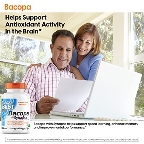 Foto 5 pulgar | Suplemento Doctor's Best Bacopa Con Synapsa 320 Mg 60 Comprimidos - Venta Internacional.