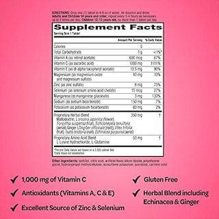 Foto 3 | Tabletas Efervescentes Airborne De 1000 Mg De Vitamina C Con Zinc, 30 Unidades - Venta Internacional.