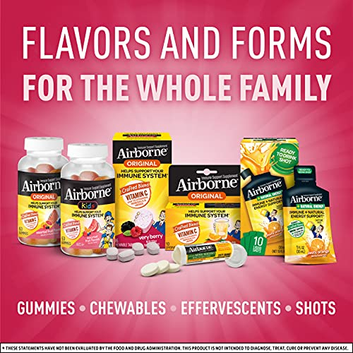 Foto 7 pulgar | Tabletas Efervescentes Airborne De 1000 Mg De Vitamina C Con Zinc, 30 Unidades - Venta Internacional.