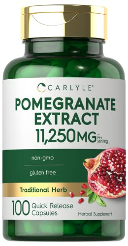 Foto 2 pulgar | Suplemento De Extracto De Granada De Carlyle, 11250 Mg, 100 Cápsulas - Venta Internacional.