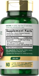 Foto 2 | Suplemento De Extracto De Granada De Carlyle, 11250 Mg, 100 Cápsulas - Venta Internacional.