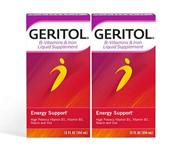 Foto 1 | Suplemento Geritol, Vitamina B Y Hierro Líquido, 360 Ml, Paquete De 2 - Venta Internacional.
