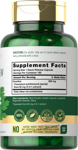 Foto 3 pulgar | Suplemento Carlyle, Cápsulas De Matricaria, 380 Mg, 180 Unidades - Venta Internacional.