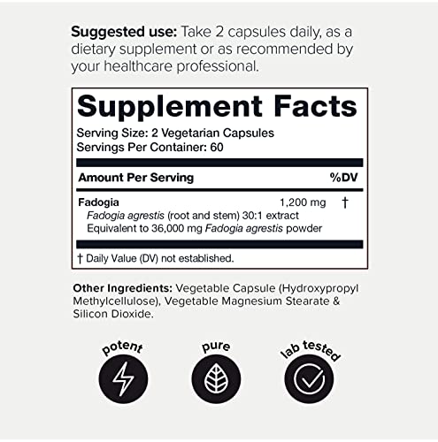 Foto 3 pulgar | Suplemento De Extracto De Toniiq Fadogia Agrestis 36.000 Mg 30:1 120 - Venta Internacional.