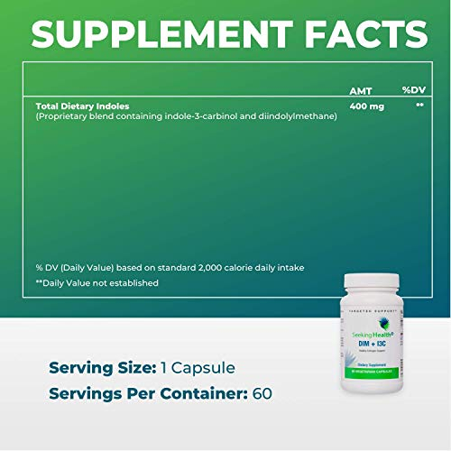 Foto 7 | Suplemento Seeking Health Dim +13c Estrógeno 400 Mg 60 Cápsulas - Venta Internacional.