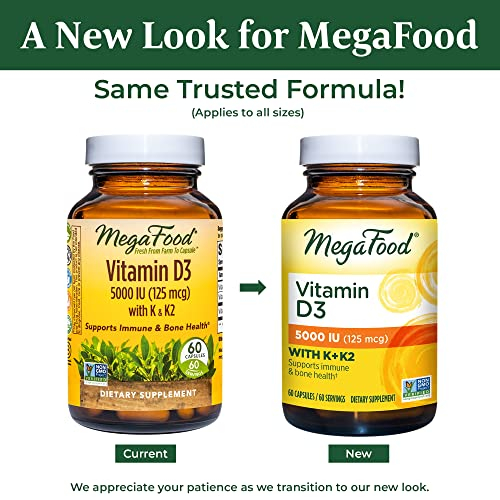 Foto 2 | Suplemento Megafood De Vitamina D3 5000 Ui (125 Mcg) 60 Cápsulas - Venta Internacional.