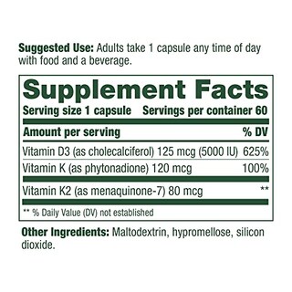 Foto 7 | Suplemento Megafood De Vitamina D3 5000 Ui (125 Mcg) 60 Cápsulas - Venta Internacional.