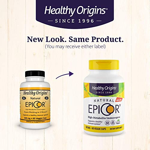 Foto 3 pulgar | Suplemento Healthy Origins Epicor Immune Balancer, 500 Mg, 60 Unidades - Venta Internacional.
