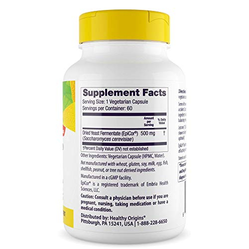 Foto 8 pulgar | Suplemento Healthy Origins Epicor Immune Balancer, 500 Mg, 60 Unidades - Venta Internacional.