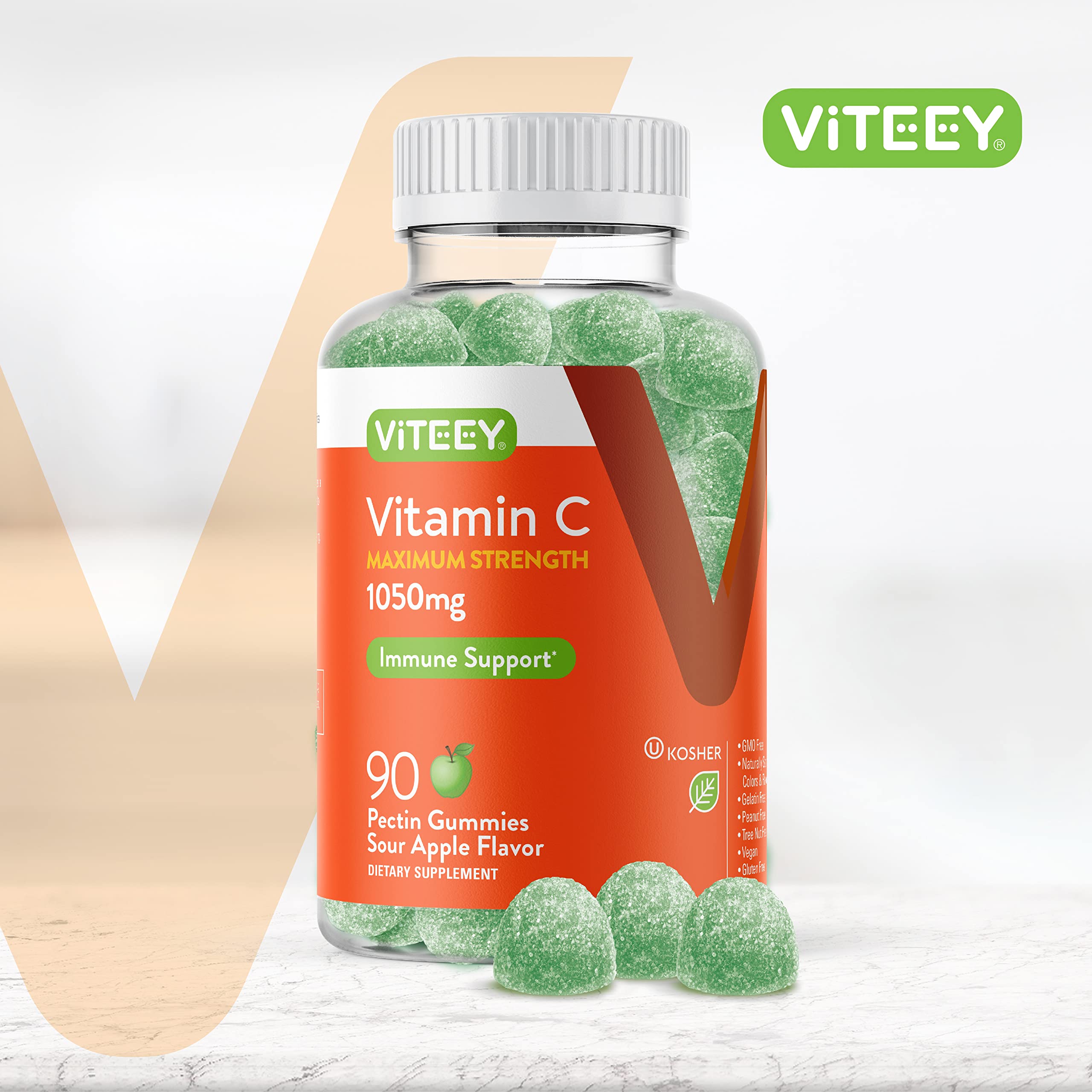 Foto 3 pulgar | Gomitas De Vitamina C Viteey 1050 Mg De Máxima Potencia 90 Gomitas - Venta Internacional.