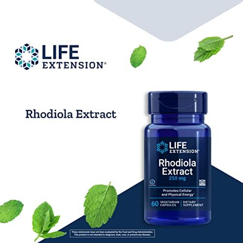 Foto 5 pulgar | Suplemento Life Extension De Extracto De Rodiola 250 Mg 60 Cápsulas - Venta Internacional.