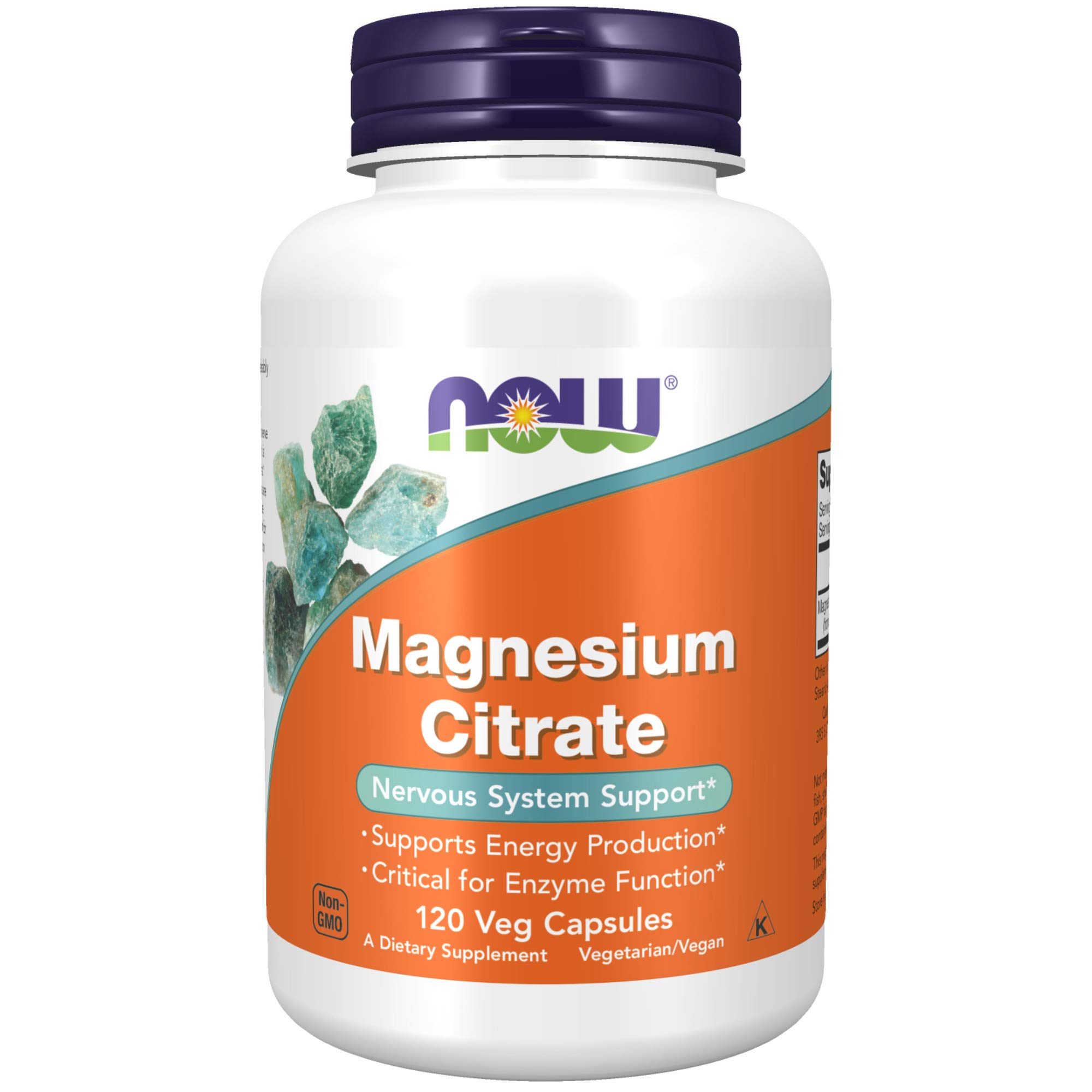Suplemento Now De Citrato De Magnesio, 120 Cápsulas Vegetarianas - Venta Internacional.