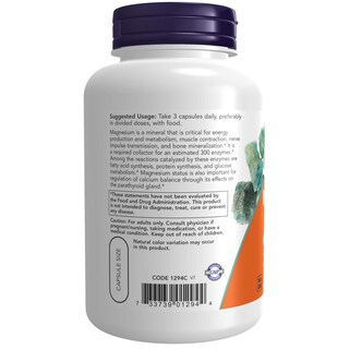 Foto 3 | Suplemento Now De Citrato De Magnesio, 120 Cápsulas Vegetarianas - Venta Internacional.