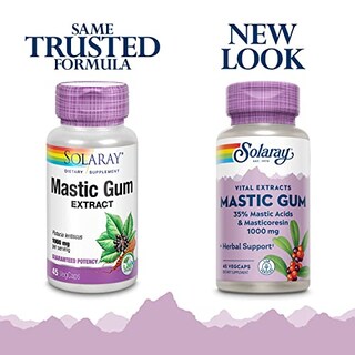 Foto 3 | Suplemento: Extracto De Goma De Mastica Solaray, 500 Mg, 45 Cápsulas Vegetales - Venta Internacional.