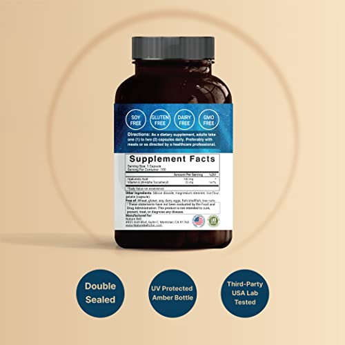 Foto 3 pulgar | Suplemento De Ácido Hialurónico Naturebell 125 Mg Con Vitamina E - Venta Internacional.