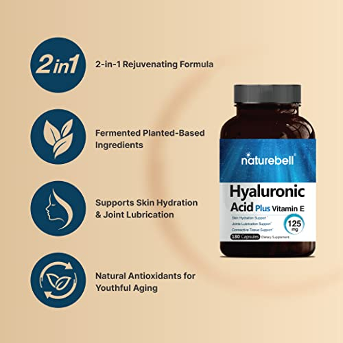 Foto 4 pulgar | Suplemento De Ácido Hialurónico Naturebell 125 Mg Con Vitamina E - Venta Internacional.