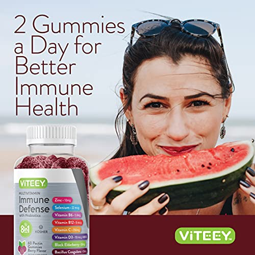 Foto 7 pulgar | Gomitas Viteey 8 en 1 para Reforzar el Apoyo Inmunitario Suplemento 60 Unidades - Venta Internacional
