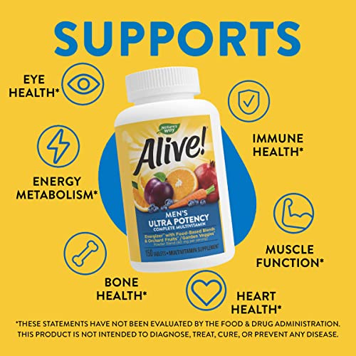 Foto 4 pulgar | ¡multivitamínico Nature's Way Alive! Ultra Potency Para Hombre, 150 Comprimidos - Venta Internacional.