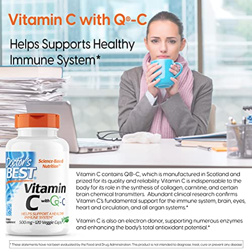 Foto 5 pulgar | Suplemento Doctor's Best Vitamina C 500 Mg 120 Comprimidos - Venta Internacional.