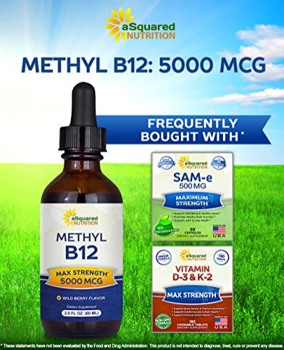 Foto 6 pulgar | Suplemento De Vitamina B12 De Squared Nutrition, 5000 Mcg - Venta Internacional.