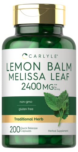 Foto 2 pulgar | Suplemento Carlyle Melissa Lemon Balm 200 Cápsulas - Venta Internacional.