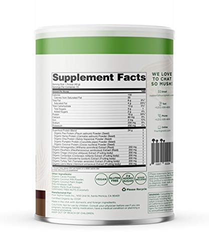 Foto 7 pulgar | Proteína Vegetal En Polvo Four Sigmatic Creamy Cacao 590ml - Venta Internacional.