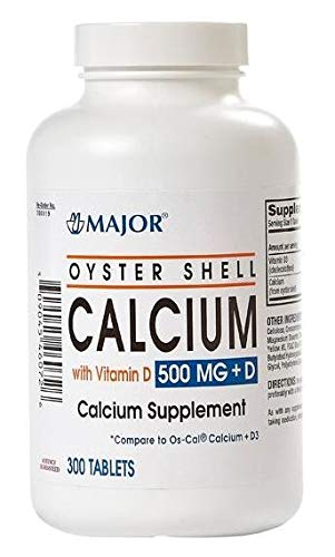 Foto 2 pulgar | Suplemento De Calcio De Concha De Ostra De Major Pharmaceuticals De 500 Mg O - Venta Internacional.