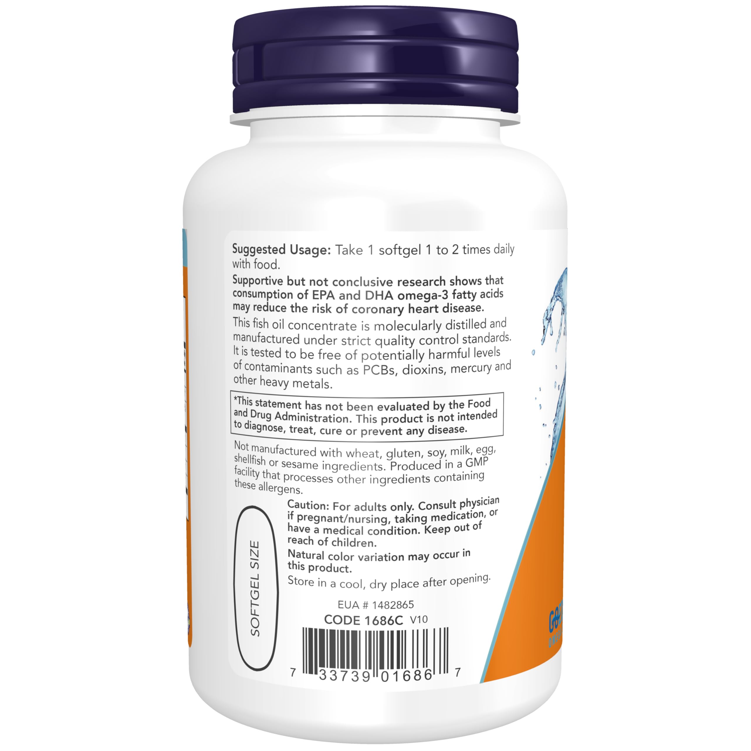 Foto 4 pulgar | Suplementa El Aceite De Pescado Con Triglicéridos Omega-3 Tri-3d Omega™ De Supplement Now - Venta Internacional.