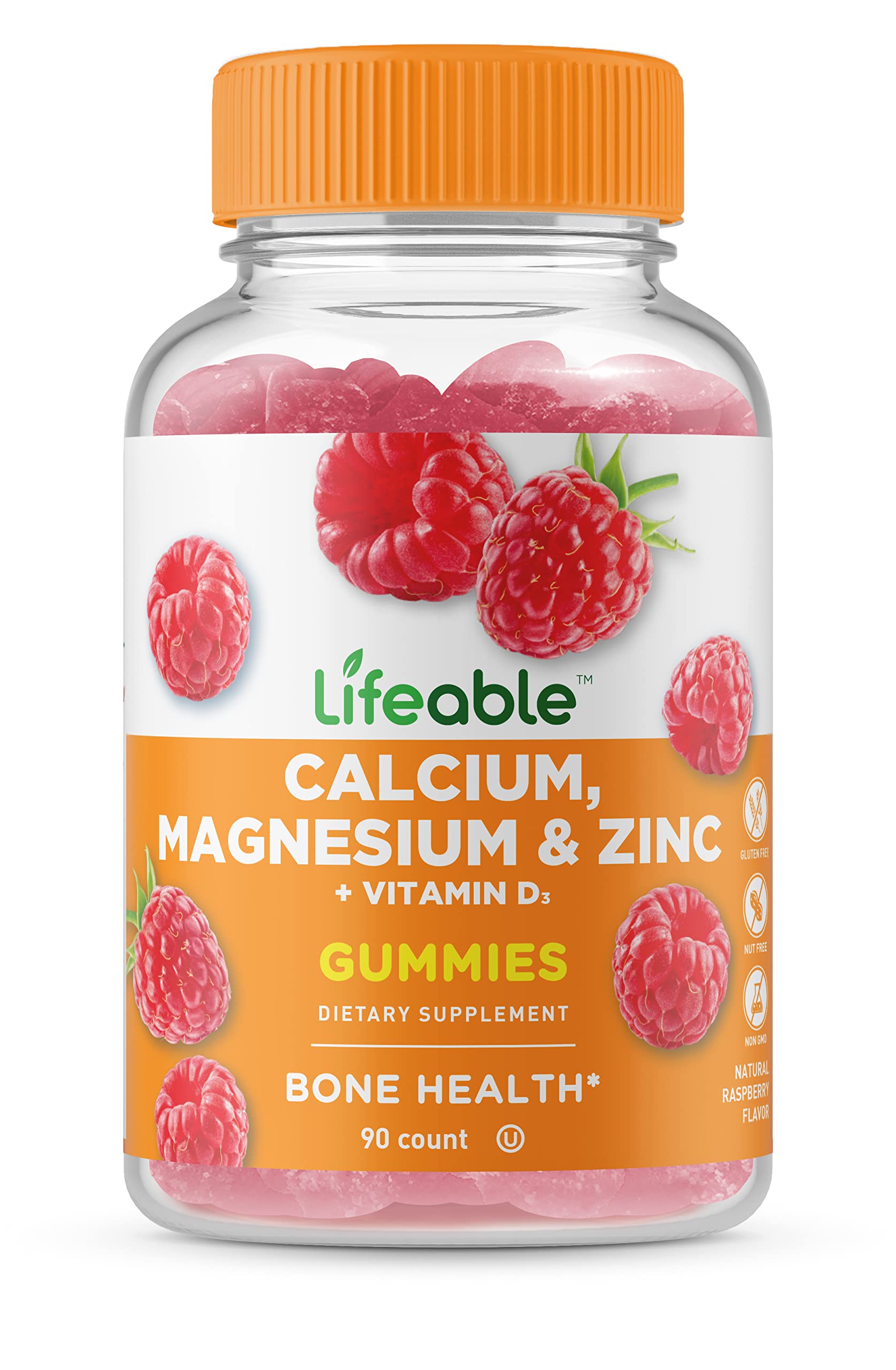 Foto 1 | Complemente La Goma De Mascar De Calcio, Magnesio, Zinc Y Vitamina D De Lifeable - Venta Internacional.