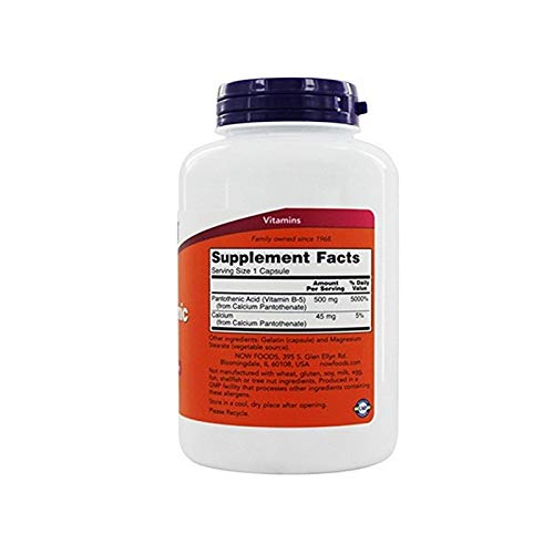Foto 3 pulgar | Supplement Now Foods Ácido Pantoténico 500 Mg 100 Cápsulas X 2 - Venta Internacional.