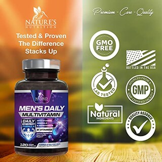 Foto 4 | Suplemento Multivitamínico Nature's Nutrition Para Hombres Mayores De 50 Años, 120 Unidades - Venta Internacional.