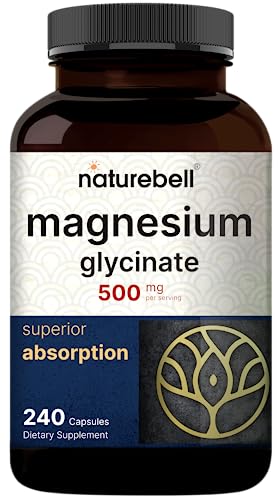 Foto 2 pulgar | Suplemento De Glicinato De Magnesio Naturebell 500 Mg 240 Cápsulas - Venta Internacional.