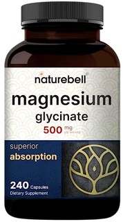 Foto 1 | Suplemento De Glicinato De Magnesio Naturebell 500 Mg 240 Cápsulas - Venta Internacional.