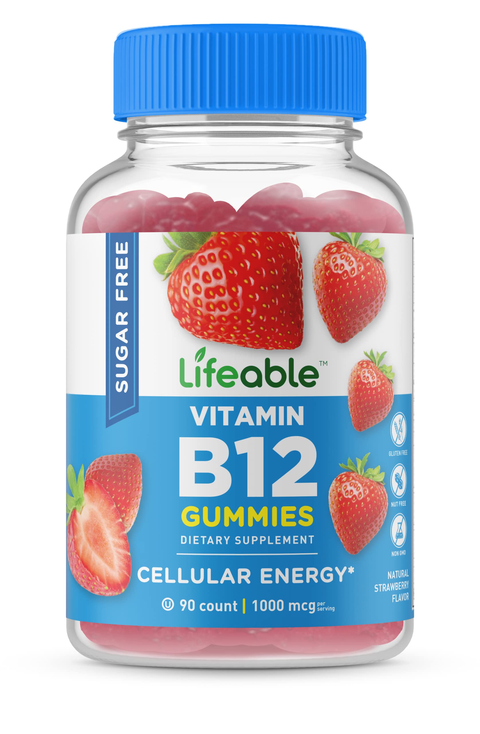 Foto 2 pulgar | Suplemento De Vitamina B12 Lifeable, Sin Azúcar, Gomitas De 1000 Mcg - Venta Internacional.